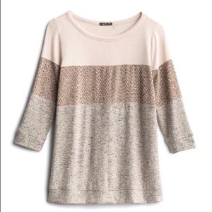 Pink Clover Jessica Colorblock Brushed Knit